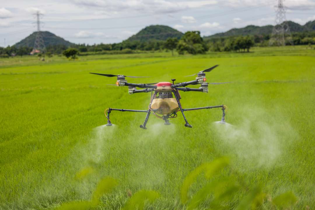 Fumigación con dron